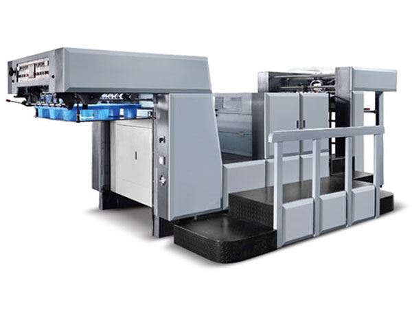 Máquina de gravação em relevo para papelão automática