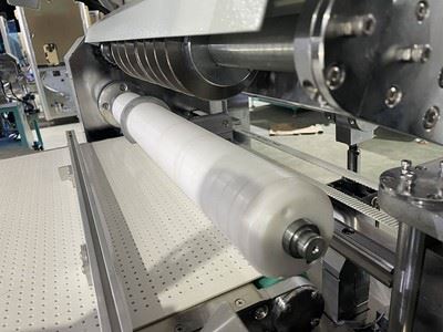 Máquina Automática de Rotulagem e Corte de Tubos de Papel (com cola branca), WT-580X