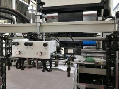 Laminadora vertical automática multi-funcional com corte com faca quente, FM-H