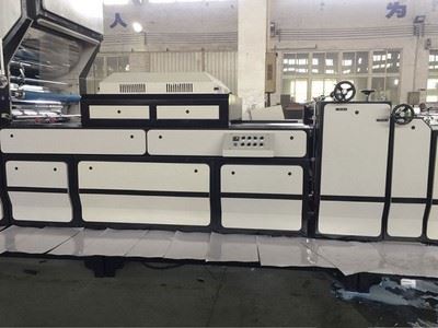 Laminadora vertical automática multi-funcional com corte com faca quente, FM-H