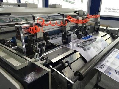 Laminadora vertical automática multi-funcional com corte com faca quente, FM-H